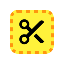 裁剪功能图标，点击进入给证件照裁剪一寸、二寸等标准尺寸或自定义规格尺寸